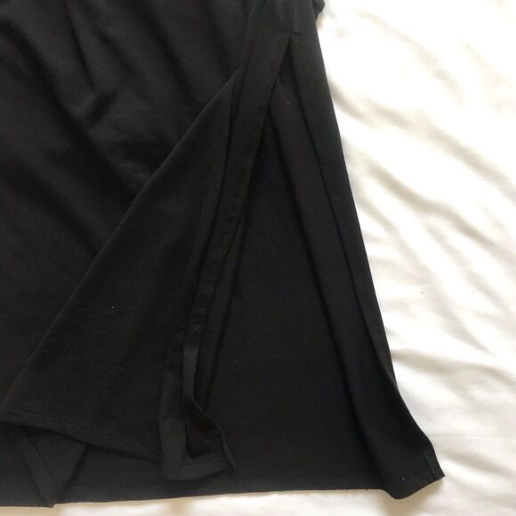 Old Navy Maternity Dress Women M Black Maxi Ruched Side Sleeveless Classic Goth - Picture 5 of 8